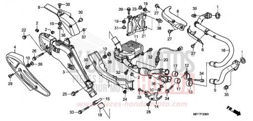 SILENCIEUX D'ECHAPPEMENT XL700VA8 de 2008